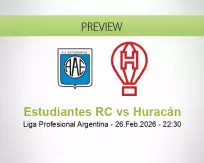 Estudiantes RC Huracán betting prediction (26 February 2026)
