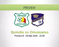 Quindío Orsomarso betting prediction (27 March 2026)