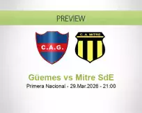 Güemes Mitre SdE betting prediction (29 March 2026)