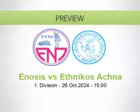 Enosis Ethnikos Achna betting prediction (26 October 2024)