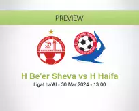 H Be'er Sheva H Haifa betting prediction (30 March 2024)