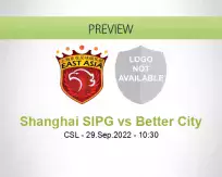 Shanghai SIPG vs Better City