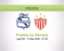 Puebla Necaxa betting prediction (14 March 2026)