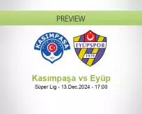 Kasımpaşa Eyüp betting prediction (13 December 2024)