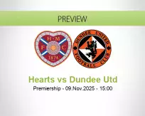 Hearts Dundee Utd betting prediction (09 November 2025)