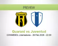 Guaraní Juventud betting prediction (26 February 2026)