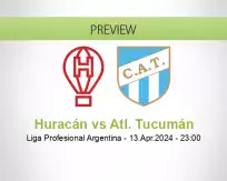 Huracán Atl. Tucumán betting prediction (13 April 2024)