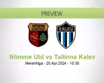 Nõmme Utd Tallinna Kalev betting prediction (20 April 2024)