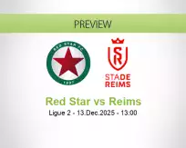 Red Star Reims betting prediction (13 December 2025)