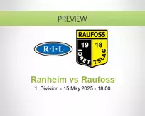 Ranheim Raufoss betting prediction (15 May 2025)