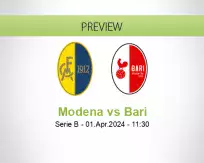 Modena Bari betting prediction (01 April 2024)
