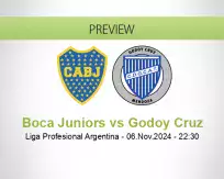 Boca Juniors vs Godoy Cruz