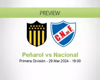 Peñarol Nacional betting prediction (29 March 2024)
