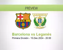 Barcelona Leganés betting prediction (15 December 2024)