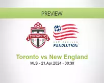 Toronto New England betting prediction (21 April 2024)