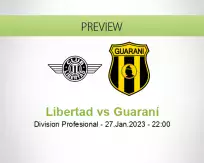 Libertad Guaraní betting prediction (27 January 2023)