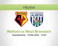 Watford West Bromwich betting prediction (15 December 2024)