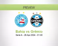 Bahia Grêmio betting prediction (28 April 2024)