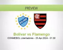 Bolívar Flamengo betting prediction (25 April 2024)