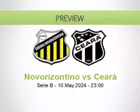 Novorizontino Ceará betting prediction (10 May 2024)