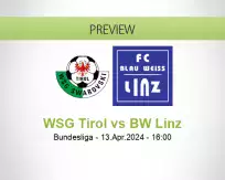WSG Tirol BW Linz betting prediction (13 April 2024)