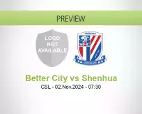 Better City Shenhua betting prediction (02 November 2024)