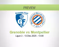 Grenoble Montpellier betting prediction (13 December 2025)