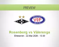 Rosenborg Vålerenga betting prediction (22 March 2026)