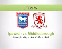 Ipswich Middlesbrough betting prediction (13 April 2024)