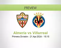 Almería Villarreal betting prediction (21 April 2024)