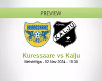 Kuressaare Kalju betting prediction (02 November 2024)