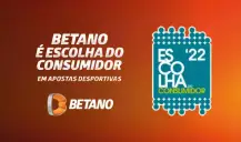 Betano é eleita a escolha do Consumidor 2022