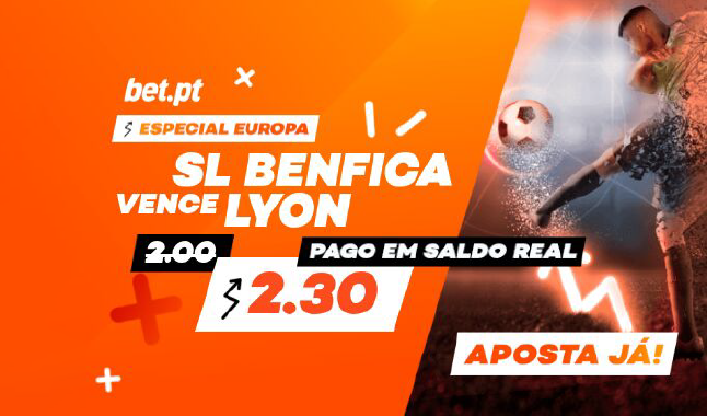 Bet.pt aposta na vitória do Benfica