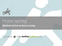 Horse racing market types.