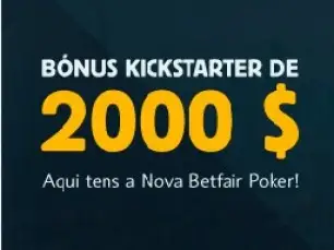 Bónus Kickstarter de $2000 na Betfair Poker