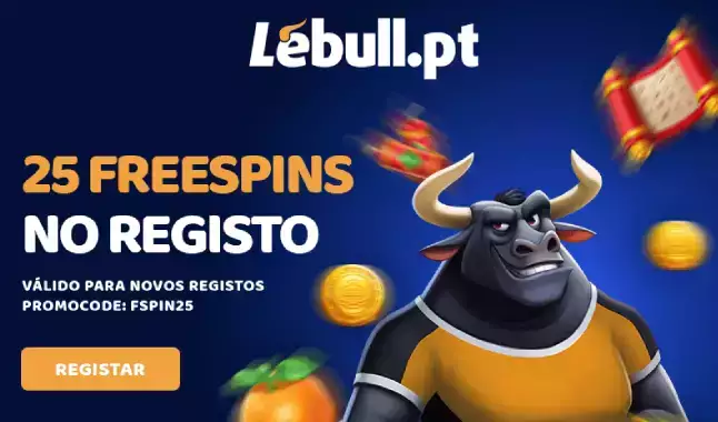 Lebull oferece 25 Free Spins no Registo