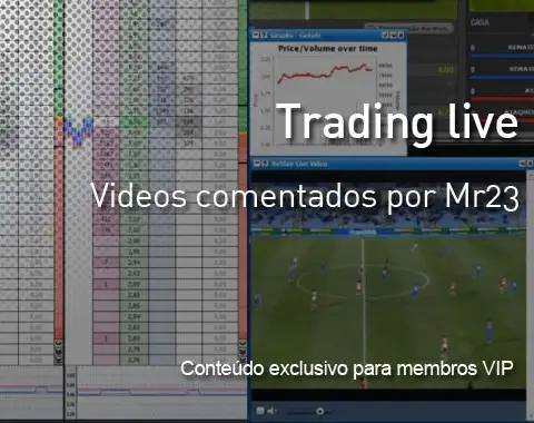 Trading Live em futebol - vídeos comentados de Mr23