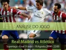 Análise e antevisão: Real Madrid vs Atlético - Supertaça Espanha (19 Agosto 2014)