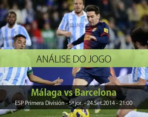 Análise do jogo da Liga Espanhola: Málaga vs Barcelona (24 Setembro 2014)
