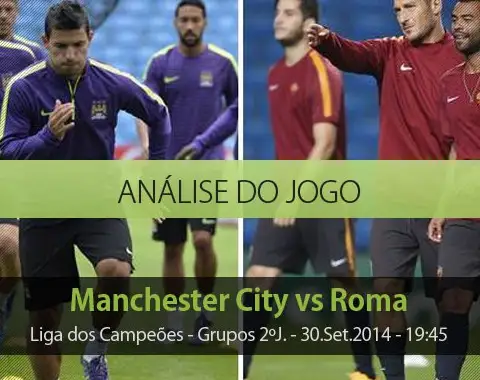 Análise do jogo: Manchester City vs Roma (30 Setembro 2014)