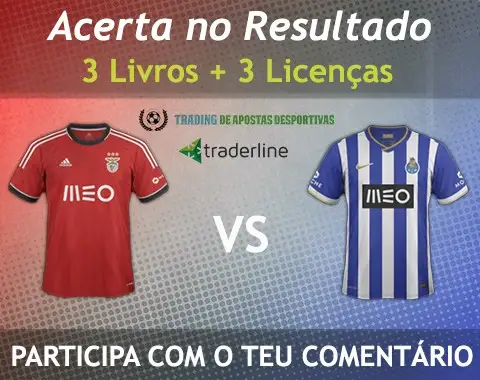 Acerta no resultado do Benfica vs Porto e ganha 3 Livros e 3 Licenças