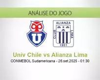 Prognóstico Univ Chile Alianza Lima (26 setembro 2025)