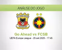 Prognóstico Go Ahead FCSB (25 setembro 2025)