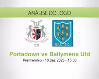 Prognóstico Portadown Ballymena Utd (13 dezembro 2025)