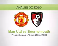 Prognóstico Man Utd Bournemouth (15 dezembro 2025)