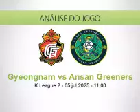 Prognóstico Gyeongnam Ansan Greeners (05 julho 2025)