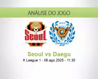 Prognóstico Seoul Daegu (08 agosto 2025)