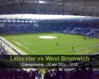 Prognóstico Leicester West Bromwich (20 abril 2024)