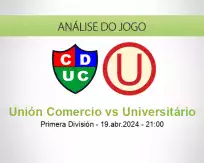 Prognóstico Unión Comercio Universitário (19 abril 2024)