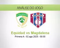 Prognóstico Equidad Magdalena (02 agosto 2025)
